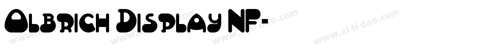 Olbrich Display NF字体转换